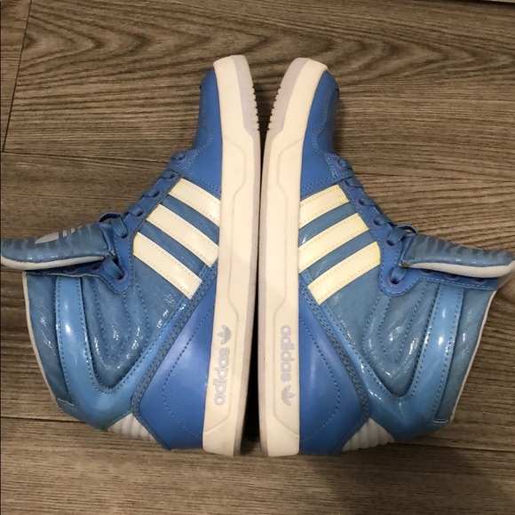 adidas Shoes Adidas Original Hi Top Court Attitude Baby Blue Poshmark